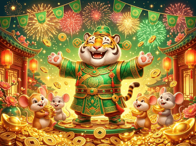 Luxury online casino interface with golden chips and digital slots
